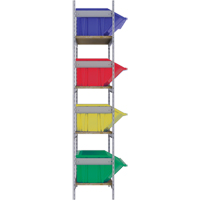 &eacute;tag&egrave;res larges avec bacs g&eacute;ants en plastique, Acier, Sans boulons, Capacit&eacute; 800 lb, 66" la x 72" h x 18" p Mukwa Safety Services