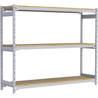 Wide Span Record Storage Shelving, Steel, 3 Shelves, 72" W x 18" D x 60" H Mukwa Safety Services
