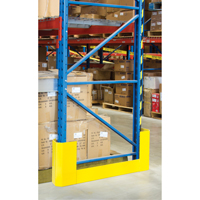 Racking Aisle Protectors, 3" W x 47" L x 16" H, Safety Yellow Mukwa Safety Services
