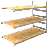 &eacute;tag&egrave;re-classeur de grande largeur, Acier, 3 Tablettes, 72" la x 32" p x 60" h, Ensemble Ajout Mukwa Safety Services