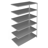 &eacute;l&eacute;ment de rayonnage, Acier galvanis&eacute;, Montant &agrave; fente, Capacit&eacute; 275 lb, 48" la x 72" h x 24" p Mukwa Safety Services