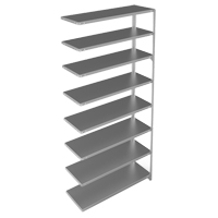 &eacute;l&eacute;ment de rayonnage, Acier galvanis&eacute;, Montant &agrave; fente, Capacit&eacute; 300 lb, 48" la x 96" h x 15" p Mukwa Safety Services