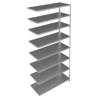 &eacute;l&eacute;ment de rayonnage, Acier galvanis&eacute;, Montant &agrave; fente, Capacit&eacute; 275 lb, 48" la x 96" h x 18" p Mukwa Safety Services