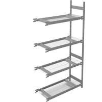 Wide Span Storage Shelving, Steel, Boltless, 1340 lbs. Capacity, 42" W x 84" H x 18" D Mukwa Safety Services
