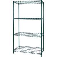 Rayonnage &agrave; tablette pour s&eacute;chage, 4 Tablettes, 36" la x 63" h x 18" p Mukwa Safety Services