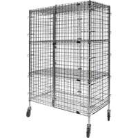 Chariot de s&eacute;curit&eacute;, Chrom&eacute;, 48" x 69" x 24", Capacit&eacute; 500 lb Mukwa Safety Services