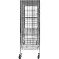 Chariot de s&eacute;curit&eacute;, Chrom&eacute;, 48" x 69" x 24", Capacit&eacute; 500 lb Mukwa Safety Services