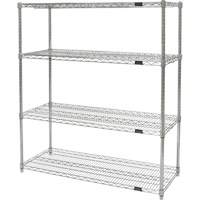 &eacute;tag&egrave;res robustes en treillis chromat&eacute;, Tiers 4, 36" la x 54" h x 24" p Mukwa Safety Services