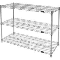 &eacute;tag&egrave;res robustes en treillis chromat&eacute;, Tiers 3, 36" la x 33" h x 24" p Mukwa Safety Services