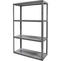 Heavy-Duty Shelving, Steel, Bolted, 3000 lbs. Capacity, 36" W x 72" H x 24" D Mukwa Safety Services