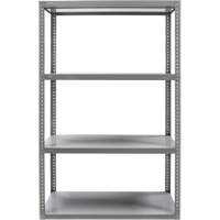 Heavy-Duty Shelving, Steel, Bolted, 3000 lbs. Capacity, 36" W x 72" H x 24" D Mukwa Safety Services