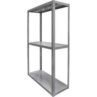 Heavy-Duty Shelving, Steel, Bolted, 3000 lbs. Capacity, 36" W x 72" H x 24" D Mukwa Safety Services