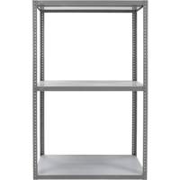 Heavy-Duty Shelving, Steel, Bolted, 3000 lbs. Capacity, 36" W x 72" H x 24" D Mukwa Safety Services