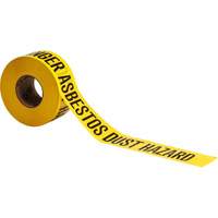 Ruban pour barricade, Anglais, 3" la x 200' lo, 3 mils, Noir sur jaune Mukwa Safety Services