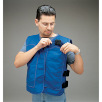 Cooling Vests with Insert Pockets, Large, Royal Blue Mukwa Safety Services