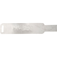 Aluminum Blank Tags, 1" W x 10" H Mukwa Safety Services