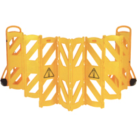 Barri&egrave;res mobiles portatives, 13' lo, Plastique, Jaune Mukwa Safety Services
