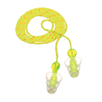 E-A-R Tri-Flange Reusable Earplugs, Corded, Bulk - Polybag, 26 dB NRR, One-Size Mukwa Safety Services