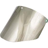 Molded Faceshield Window, Polycarbonate, Green Tint Mukwa Safety Services