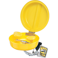 Eye/Face Wash With Cover, Pedestal Installation, Plastic Bowl Mukwa Safety Services