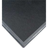 Sanitizing Footbath Mat No. 222, Rubber, 2' W x 2-2/3' L x 1/2" Thick, Black Mukwa Safety Services