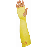 Sleeves, Kevlar&reg;, 18", ANSI/ISEA 105 Level 3, Yellow Mukwa Safety Services