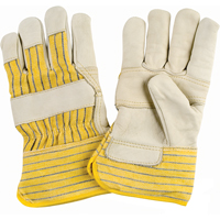 Gants d'ajusteur doubl&eacute;s pour l'hiver &agrave; paume renforc&eacute;e, T-Grand, Paume en Cuir fleur de vache, Doublure en Molleton de coton Mukwa Safety Services