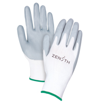 Gants l&eacute;gers enduits et respirants, 8/Moyen, R&ecirc;vetement Mousse de nitrile, Calibre 13, Enveloppe en Polyester Mukwa Safety Services
