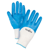 Gants enduits et tricot&eacute;s sans coutures de poids moyen, 10/T-Grand, R&ecirc;vetement Nitrile, Calibre 13, Enveloppe en Coton Mukwa Safety Services