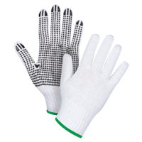 Gants tricot&eacute;s &agrave; pois, Poly/coton, Un c&ocirc;t&eacute;, Calibre 7, Moyen Mukwa Safety Services
