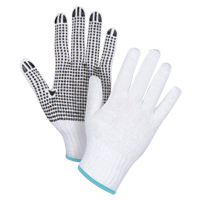 Dotted String Knit Gloves, Poly/Cotton, Single Sided, 7 Gauge, X-Large Mukwa Safety Services
