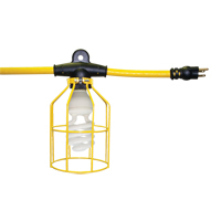 Grille protectrice de rechange en m&eacute;tal pour chaînes de lumi&egrave;res moul&eacute;es et robustes Mukwa Safety Services