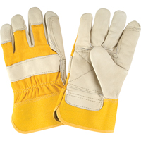 Gants d'ajusteur de premi&egrave;re qualit&eacute;, Grand, Paume en Cuir fleur de vache, Doublure en Coton Mukwa Safety Services