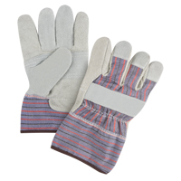 Premium Patch Palm Fitters Gloves, Large, Split Cowhide Palm, Cotton Inner Lining Mukwa Safety Services