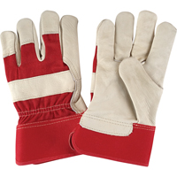 Gants d'ajusteur &agrave; paume s&egrave;che de premi&egrave;re qualit&eacute;, Grand, Paume en Cuir fleur de vache, Doublure en Coton Mukwa Safety Services