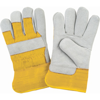 Gants d'ajusteur doubl&eacute;s pour l'hiver de premi&egrave;re qualit&eacute;, Moyen, Paume en Cuir de vache refendu, Doublure en Molleton de mousse Mukwa Safety Services