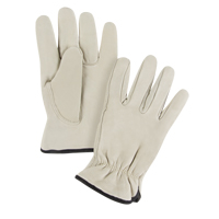 Gants de conducteur doubl&eacute;s pour l'hiver, Petit, Paume en Cuir fleur de vache, Molleton Mukwa Safety Services