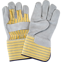 Gants d'ajusteur de premi&egrave;re qualit&eacute;, Grand, Paume en Cuir de vache refendu, Doublure en Coton Mukwa Safety Services