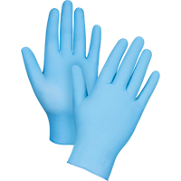 Puncture-Resistant Examination Gloves, Medium, Nitrile, 4.5-mil, Powder-Free, Blue Mukwa Safety Services