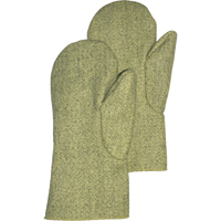 Carbo-King Heat Protective Mitts, Aramid, Large, Protects Up To 2100° F (1149° C) Mukwa Safety Services