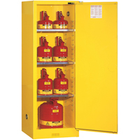 Sure-Grip&reg; EX Slimline Flammable Safety Cabinet, 22 gal., 1 Door, 23.25" W x 65" H x 18" D Mukwa Safety Services