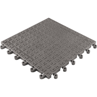 ErgoDeck&reg; Soft No. 566 Matting, PVC, 1-1/2' W x 1-1/2' L, 7/8" Thick, Charcoal Mukwa Safety Services