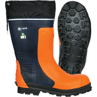 Bushwhacker Chainsaw Boots, Rubber, Steel Toe, Size 6, Puncture Resistant Sole Mukwa Safety Services