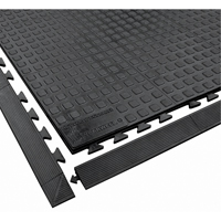 Rejuvenator Connect No. 502 Matting, Polyurethane, 3' W x 3' L, 5/8" Thick, Black Mukwa Safety Services