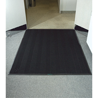 Waterhog&reg; Eco Elite Matting, Wiper/Scraper, 3' x 5' x 3/8", Black Smoke Mukwa Safety Services