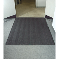Waterhog&reg; Eco Elite Matting, Wiper/Scraper, 6' x 6' x 3/8", Grey Ash Mukwa Safety Services