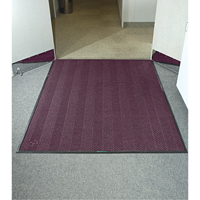 Waterhog&reg; Eco Elite Matting, Wiper/Scraper, 6' x 6' x 3/8", Maroon Mukwa Safety Services