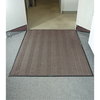 Waterhog&reg; Eco Elite Matting, Wiper/Scraper, 4' x 6' x 3/8", Chestnut Brown Mukwa Safety Services