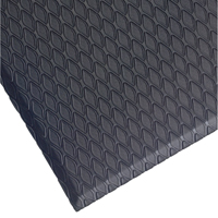 Cushion Max Mats, Diamond, 2' x 3' x 5/8", Charcoal, Nitrile/PVC Mukwa Safety Services