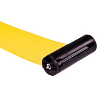 Poteau r&eacute;cepteur pour barri&egrave;res sur pieds pour le contr&ocirc;le des foules, Hauteur de 35", Jaune Mukwa Safety Services
